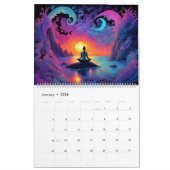 ヨガ2024 カレンダー (1月 2026)