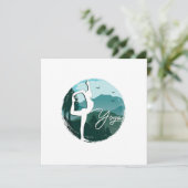 ヨガ アサナ 自然 精神的 瞑想 仏教 ギ 招待状 (スタンド正面)