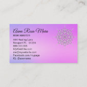 *~*ヨガ·エナジー·ヒーラー·マッサージ·霊気 名刺 (裏面)