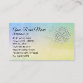 *~*ヨガ·エナジー·ヒーラー·霊気瞑想マッサージ 名刺 (裏面)