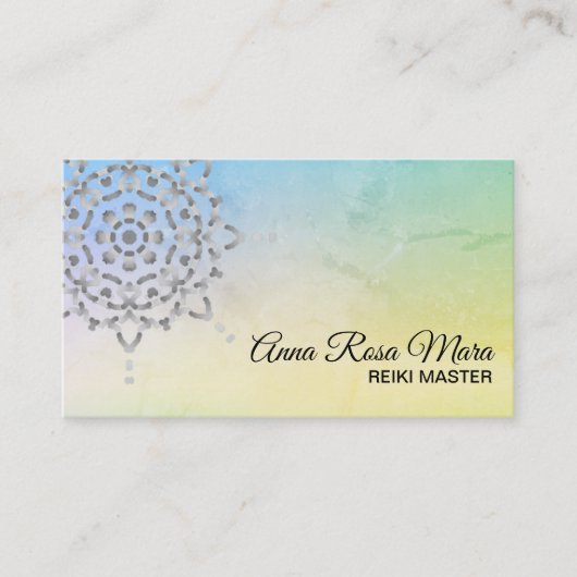 *~*ヨガ·エナジー·ヒーラー·霊気瞑想マッサージ 名刺 (正面)