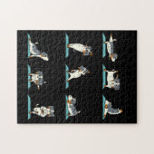 ヨガ·オーストラリアの羊飼い犬おもしろいのジグソーパズル ジグソーパズル (横)