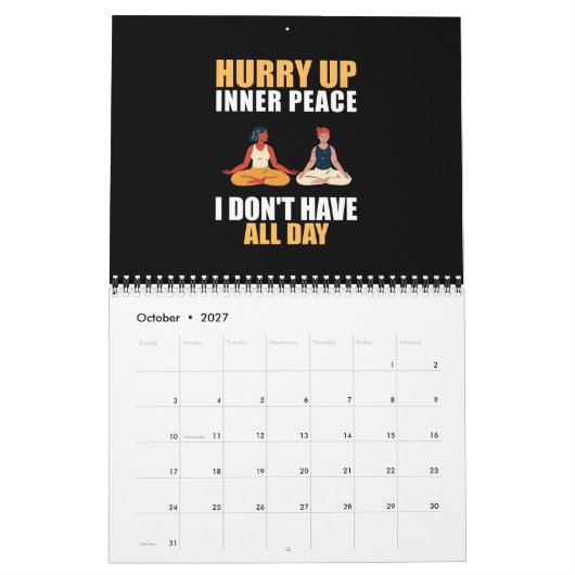 ヨガ カレンダー (10月 2027)