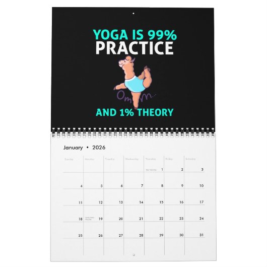 ヨガ カレンダー (1月 2026)