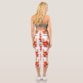 ヨガ サンタ ナマステ メディテーション クリスマス ホリデー カプリレギンス (裏面)