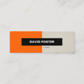 ヨガ – シンプルエレガントスタイリッシュ スキニー名刺 (正面)