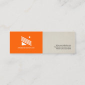 ヨガ – シンプルエレガントスタイリッシュ スキニー名刺 (裏面)