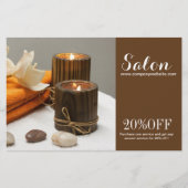 ヨガ ゼン アロマテラピー スキンケア SPA マッサージ療法 チラシ (正面)