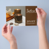 ヨガ ゼン アロマテラピー スキンケア SPA マッサージ療法 チラシ (ハンドル)