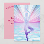 ヨガ ゼン ツリー オブ ライフ 瞑想 招待状 (正面/裏面)