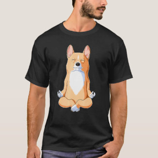 ヨガ・ドッグ・コーギー Tシャツ