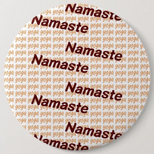 ヨガ・ナマステ 缶バッジ (正面)