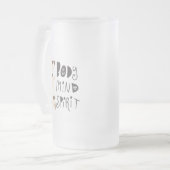 ヨガ・パグ フロストグラスビールジョッキ (正面左)