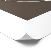 ヨガ&パープル蓮の花ホワイトオブジェクトモデルのシンボルポスター ポスター (角)