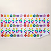 ヨガ ビーチタオル (正面)