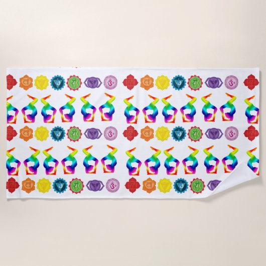 ヨガ ビーチタオル (正面)