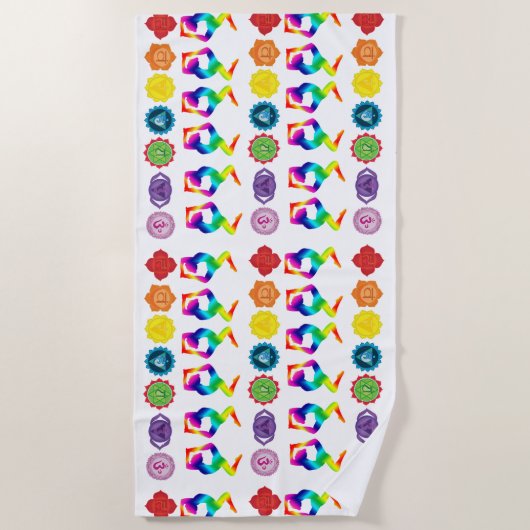 ヨガ ビーチタオル (正面)