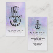 *～*ヨガ – ファティマの手のムーンハムサのクレーター 名刺 (正面/裏面)