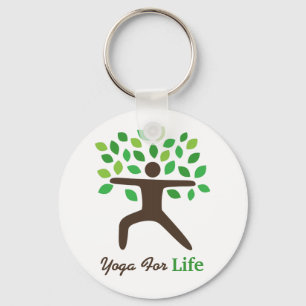 ヨガ・フォー・ライフ 戦士のポーズ ツリー ヨギ ストラップ キーホルダー
