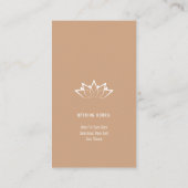 ヨガ |プロフェッショナル先生 名刺 (裏面)