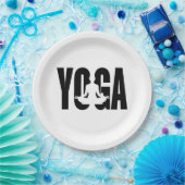 ヨガ。 ペーパープレート (パーティー)