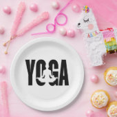 ヨガ。 ペーパープレート (パーティー)