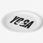 ヨガ。 ペーパープレート (アングル)