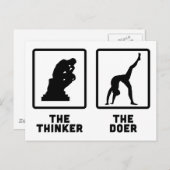 ヨガ ポストカード (正面/裏面)