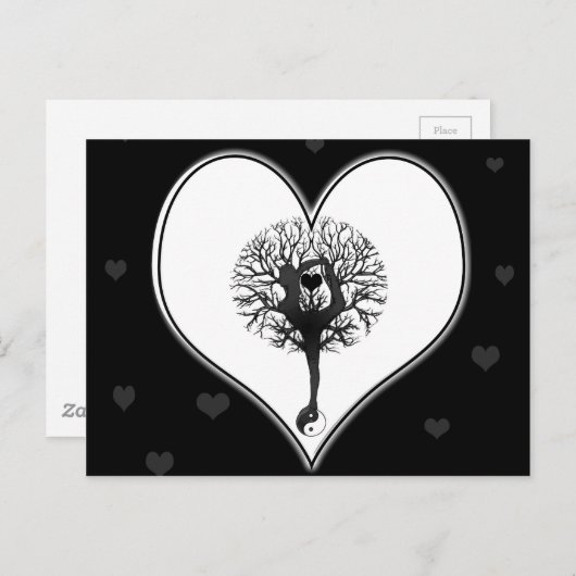 ヨガ ポストカード (正面/裏面)