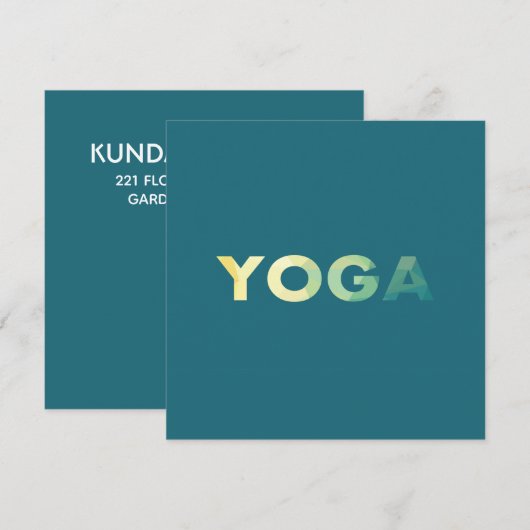 ヨガ マンダラ 招待状 (正面/裏面)