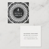 ヨガ | メディテーション・リトリート | 曼荼羅 スクエア名刺 (正面/裏面)