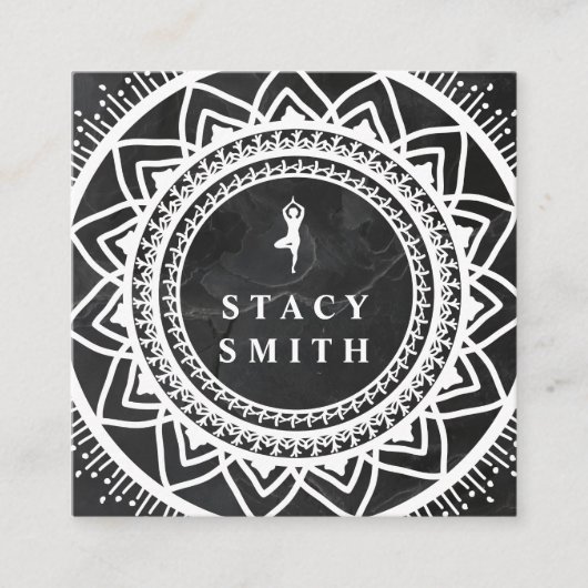 ヨガ | メディテーション・リトリート | 曼荼羅 スクエア名刺 (正面)