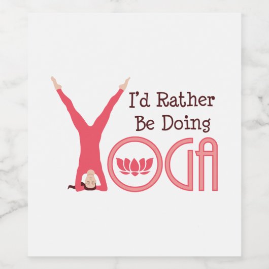 ヨガ ワインラベル (シングルラベル)