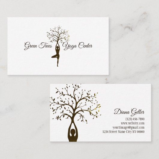 ヨガ 名刺 (正面/裏面)