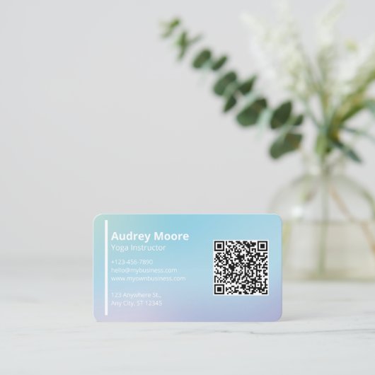 ヨガ 名刺 (スタンド正面)