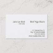 ヨガ 名刺 (裏面)