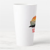 ヨガ:流れを受け入れる カフェラテマグ (正面)