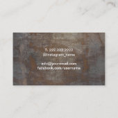 ヨガ&瞑想ウェルネススパヴィンテージ金ゴールドルーム 名刺 (裏面)