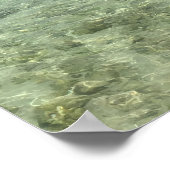 ヨガ&瞑想ビーチ「呼吸」スピリット ポスター (角)