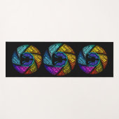 ヨガ&瞑想ワードアート ヨガマット (正面(横))