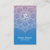 ヨガ&瞑想先生マンダラナマステオムサイン 名刺 (正面)