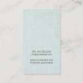 ヨガ&瞑想先生リスタイリッシュンフェイク 名刺 (裏面)