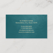 ヨガ&瞑想先生ヴィンテージマンダラティール（緑がかった色） 名刺 (裏面)