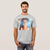 ヨガ - 瞑想 - ウェルネス - 今を生きる Tシャツ (正面フル)