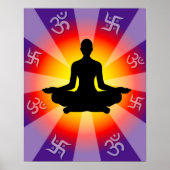 ヨガ – 瞑想 ポスター (正面)
