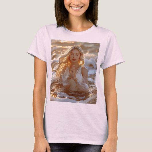 ヨガ - 瞑想 - 今を生きる - ウェルネス Tシャツ (正面)