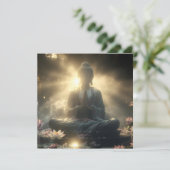ヨガ - 瞑想 - 今を生きろ カード (スタンド正面)