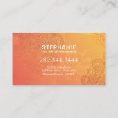 ヨガ・霊気名刺 名刺 (裏面)