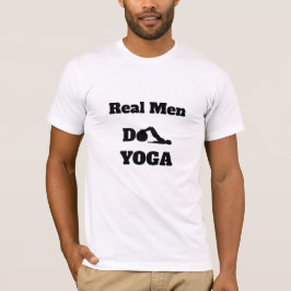 *~*ヨガ – Men Do 実在 YOGA White Tシャツ