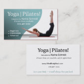 "ヨガ| Pilates!" Pilatesの指示、ヨガのクラス 名刺 (正面/裏面)
